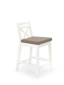 Barová židle Borys Low - bílá