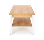 Konferenční stolek Jenna - hikora přírodní / bílá