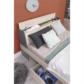 Studentská postel Della 15 - dub / antracit ( 120 x 200 cm )