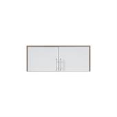 Šatní skříň Simona 3 se zrcadlem dub sonoma / bílý lux - 100 / 190 / 56 cm