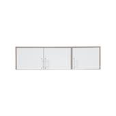 Šatní skříň Simona 2 se zrcadlem dub sonoma / bílý lux - 150 / 190 / 56 cm