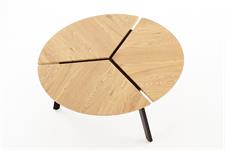Konferenční stolek Luana - dub zlatý / černý