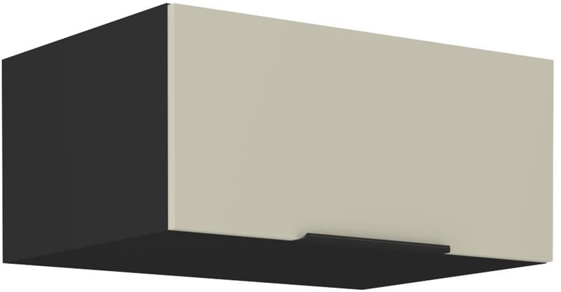 Horní skříňka Arina 15 (80 / 36 / 57 cm) - černá / kašmír