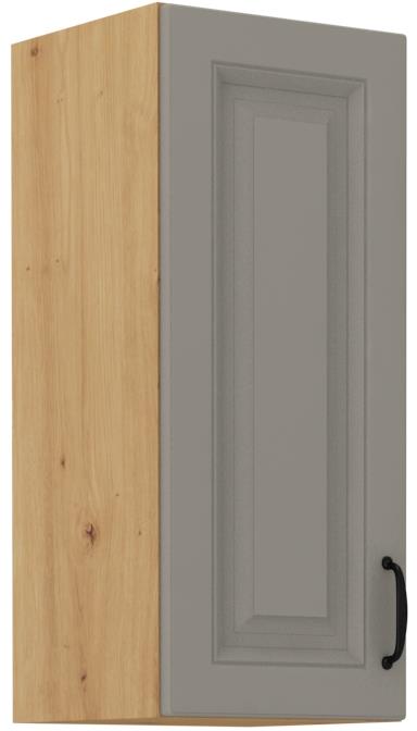 Horní skříňka Stella 18 (30 / 72 cm) claygrey / dub artisan
