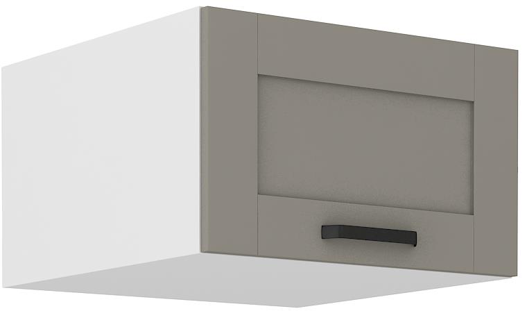 Horní skříňka nad skříň Luny 52 (60 / 36 cm) claygrey / bílá