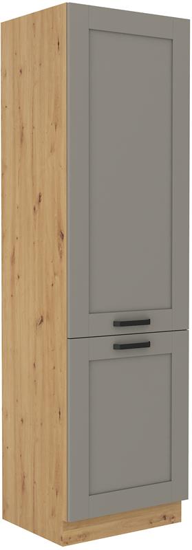 Skříň pro lednici Luny 46 (60 cm) claygrey / dub artisan
