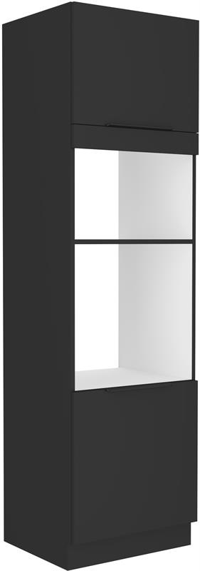 Skříň pro troubu a mikrovlnnou troubu Siena 44 ( 60 cm ) černá / černá
