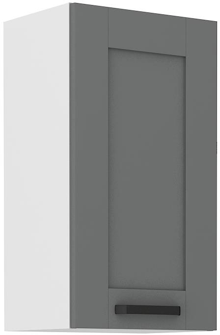 Horní skříňka Luny 16 (40 / 72 cm) dustgrey / bílá