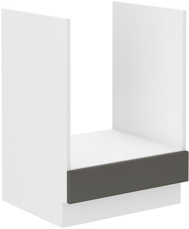 Dolní skříňka pro troubu Lary 6 (60 cm) - šedý lesk