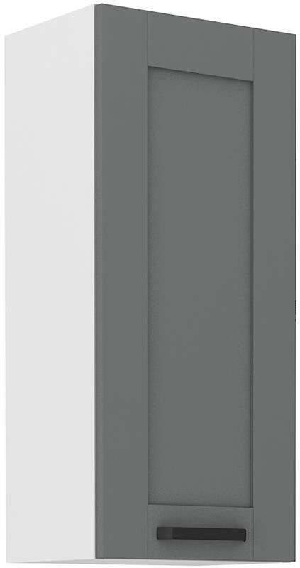 Horní skříňka Luny 43 (40 / 90 cm) dustgrey / bílá
