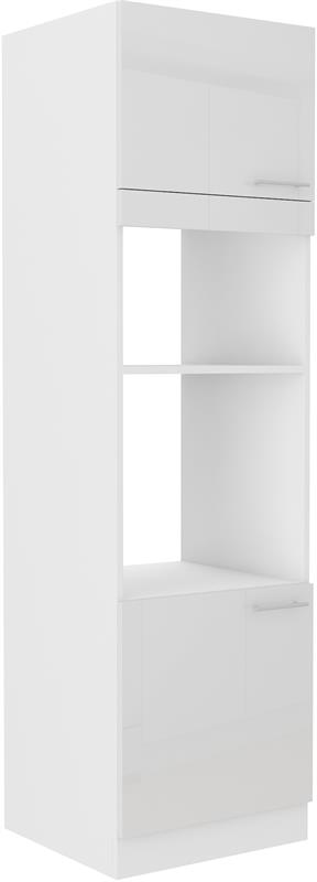 Skříň pro troubu i mikrovlnnou troubu Lary 27 (60 cm) - bílý lesk