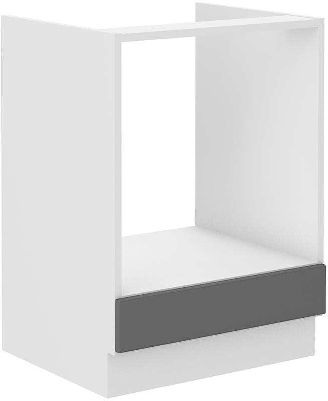 Dolní skříňka pro troubu Stella 8 (60 cm) dustgrey / bílá