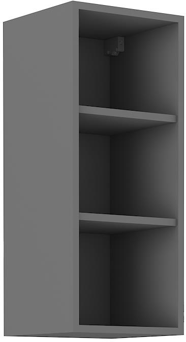 Horní otevřená skříňka Nessy / Antracit 47 (30 / 72 cm)