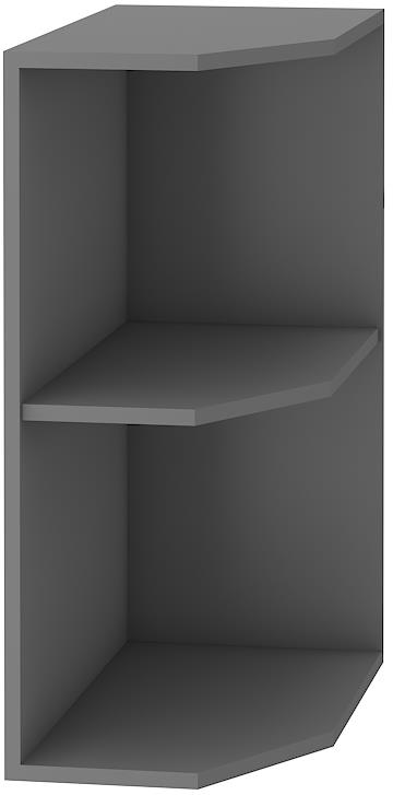 Dolní rohová polička Nessy / Antracit 42 (30 cm)