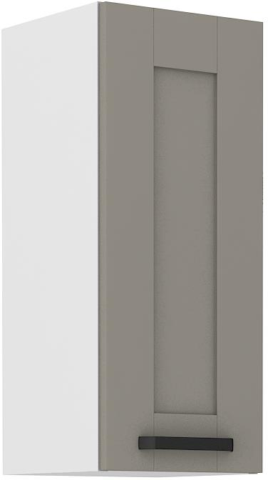 Horní skříňka Luny 18 (30 / 72 cm) claygrey / bílá