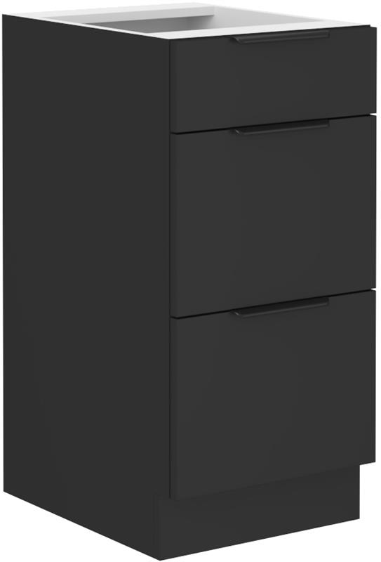 Dolní skříňka Siena 9 (40 cm) - černá / černá