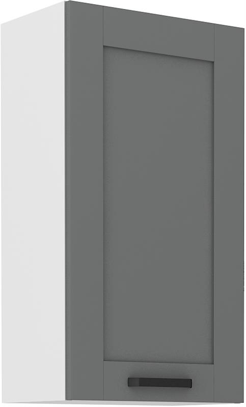 Horní skříňka Luny 41 (50 / 90 cm) dustgrey / bílá