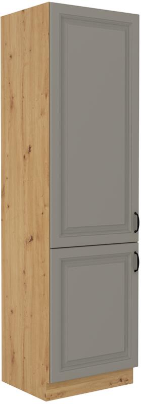 Skříň pro lednici Stella 46 (60 cm) claygrey / dub artisan