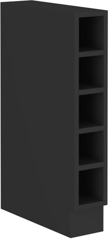 Dolní otevřená skříňka 48 (15 cm) - černá