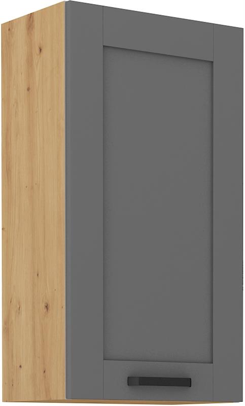 Horní skříňka Luny 41 (50 / 90 cm) dustgrey / dub artisan