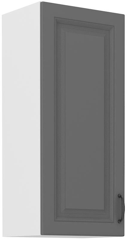 Horní skříňka Stella 43 (40 / 90 cm) dustgrey / bílá