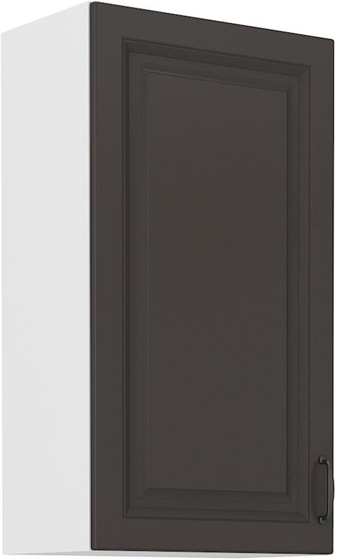 Horní skříňka Stella 41 (50 / 90 cm) grafit mat / bílá