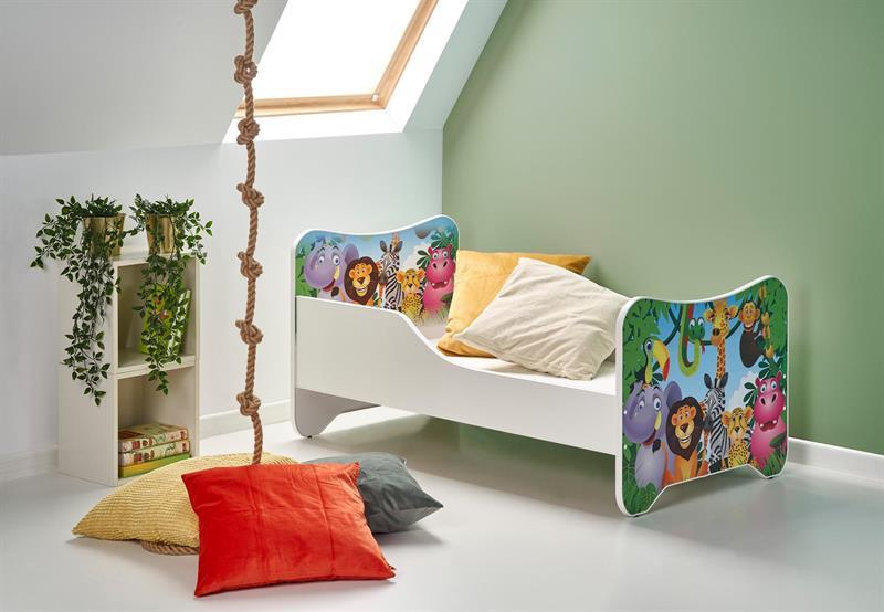 Dětská postel Zvířátka včetně matrace