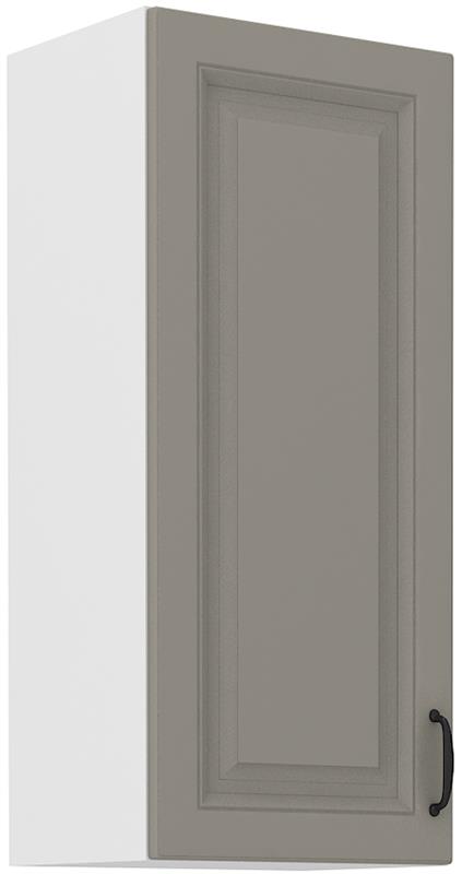 Horní skříňka Stella 43 (40 / 90 cm) claygrey / bílá