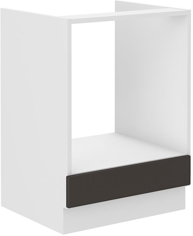 Dolní skříňka pro troubu Stella 8 (60 cm) grafit mat / bílý