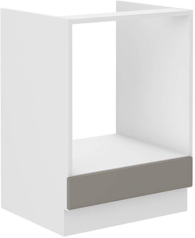 Dolní skříňka pro troubu Stella 8 (60 cm) claygrey / bílá