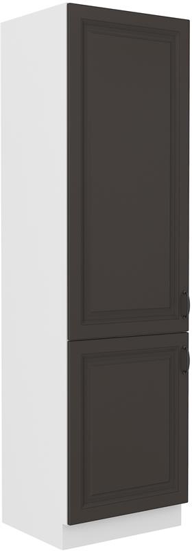 Skříň pro lednici Stella 46 (60 cm) grafit mat / bílá