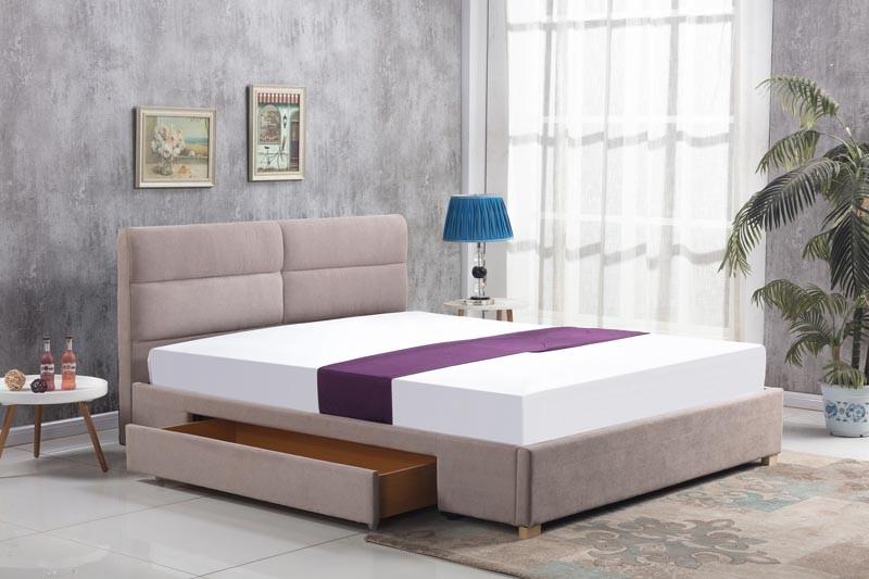 Čalouněná postel Merida 160 x 200 cm - béžová