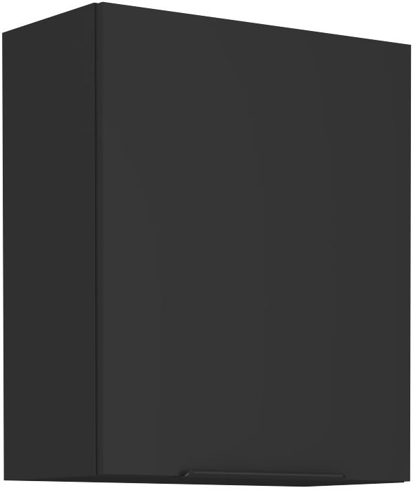 Horní skříňka Siena 22 (60 / 72 cm) - černá / černá