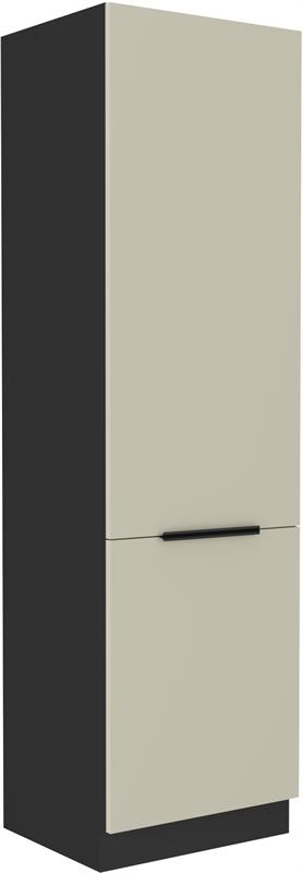 Potravinová skříň Arina 39 (60 cm) - černá / kašmír