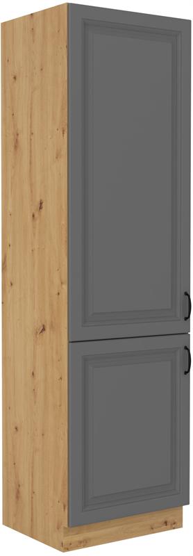 Skříň pro lednici Stella 46 (60 cm) dustgrey / dub artisan