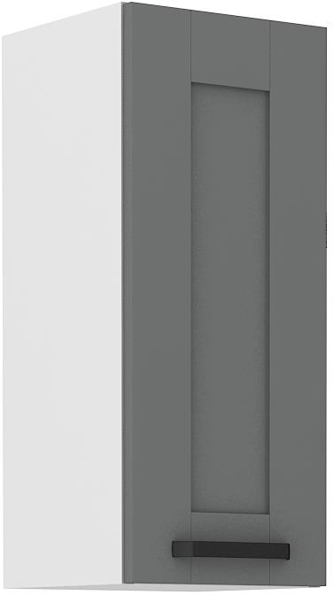 Horní skříňka Luny 18 (30 / 72 cm) dustgrey / bílá