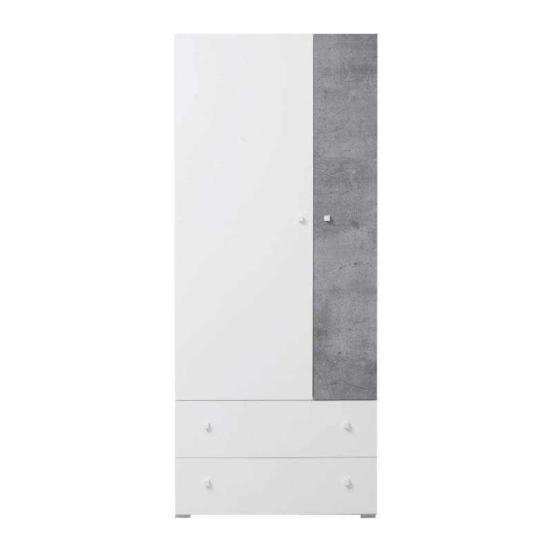 Šatní skříň Sigma 3 - bílý lux / beton