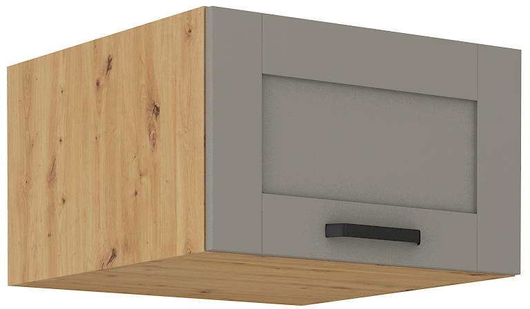 Horní skříňka nad skříň Luny 52 (60 / 36 cm) claygrey / dub artisan