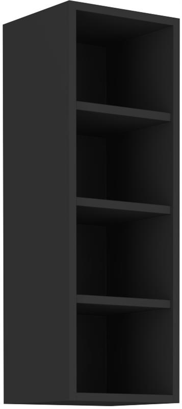 Horní otevřená skříňka 52 (30 / 90 cm) - černá