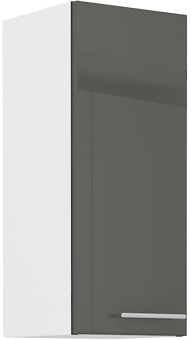 Horní skříňka Lary 16 (30 cm) - šedý lesk