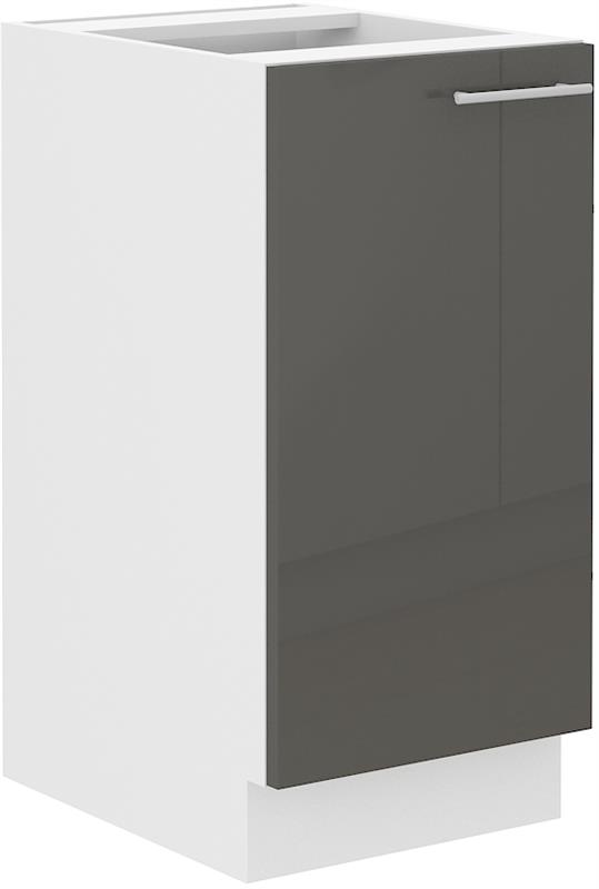 Dolní skříňka Lary 5 (40 cm) - šedý lesk