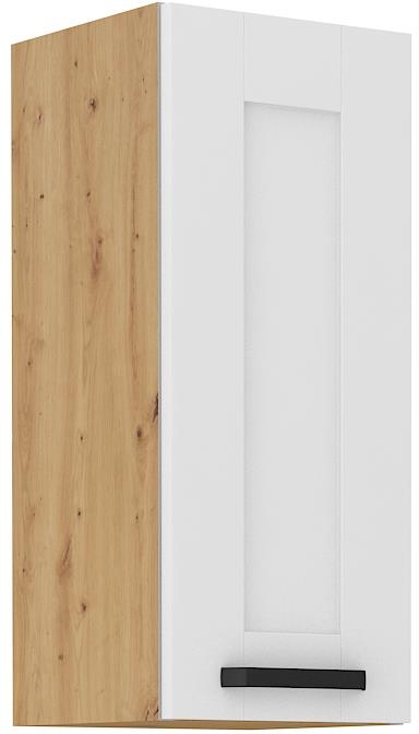 Horní skříňka Luny 18 (30 / 72 cm) bílá / dub artisan