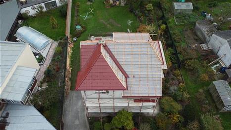 Rekonstrukce střechy - Protivín - V průběhu stavebních prací