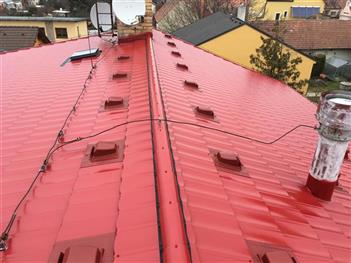 Rekonstrukce střechy - Restaurace u Kaštanu - Včelná 